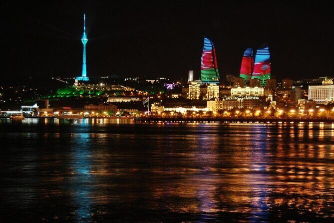 Baku City Sights Guided Night Walking Tour with Funicular - Philarmonia Garden, museums, and the Clock Tower piano moment