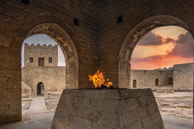Baku Gobustan and Absheron guided tour + Free Airport Transfer - Yanar Dag: watch natural gas flames that don’t care about the weather