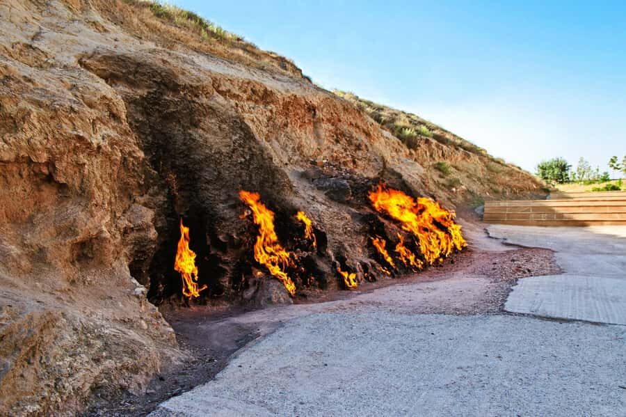 Baku: Gobustan, Mud Volcanoes & Absheron (Group or Private) - Yanardag (Burning Mountain): Natural Fire You Can’t Fake