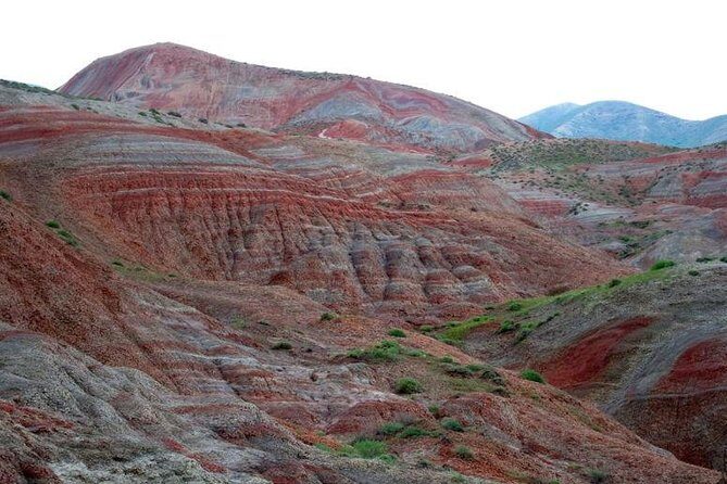 Beshbarmag & Candy Cane Mountains Tour - Candy Cane Mountain: The Pink-and-White Stripes and Fossil Clues