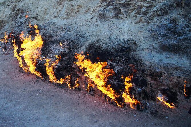 Full Day Trip in Baku (Gobustan & Absheron) - Yanar Dag Fire Mountain: a flame that keeps burning