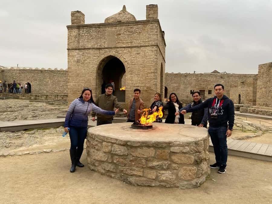 Gobustan & Mud, Fire Temple, Burning Mountain, H.A. Center - Ateshgah Fire Temple: Fire With a Backstory