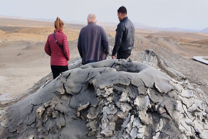 Gobustan-Mud Volcan-Fire Temple and Mountain Tour/Entrance inc - Stop 5: Yanardag—still burning, even when the fire got smaller