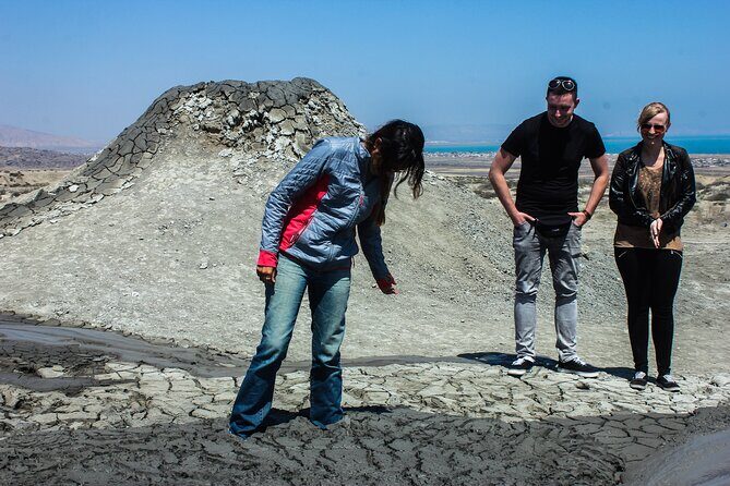 Gobustan, Mud volcanoes, Fire temple, Fire mountain GROUP TOUR - Yanardag burning mountain: the natural gas flame that never takes a day off
