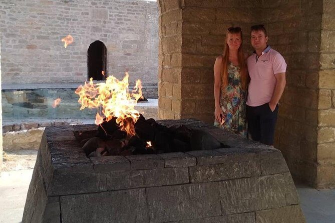 Gobustan,Mud Volcanoes & Absheron Peninsula full day tour - Yanar Dag Burning Mountain: what a “natural fire” actually looks like