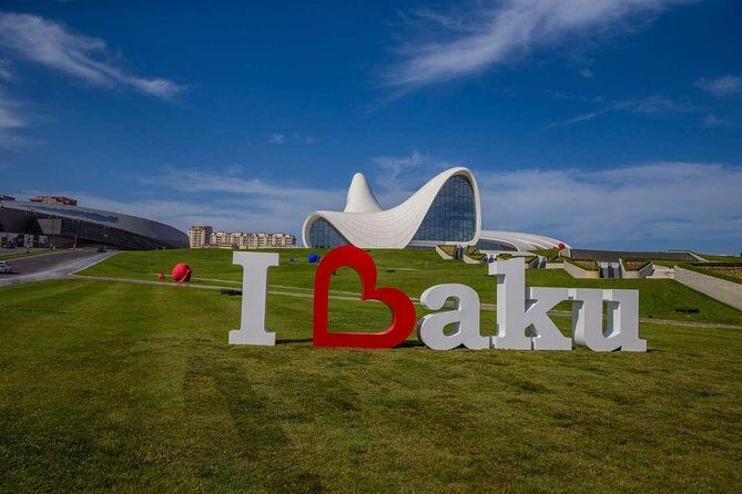 Private Ateshgah & Yanardag Tour - Heydar Aliyev Cultural Center quick stop: Zaha Hadid’s curves and the I LOVE BAKU photo