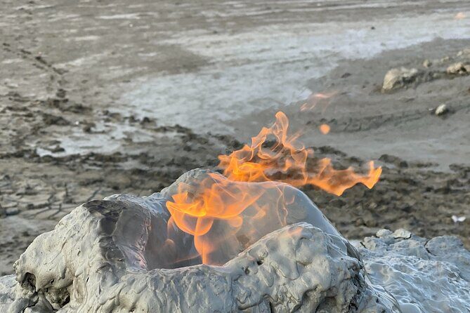 Qobustan rock arts, Mud Volcanoes, Fire temple Ateshgah, Yanardag - Getting there from Baku: pickup, private comfort, and timing